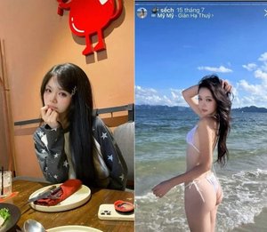 Lộ clip Mỹ Mỹ nằm banh háng chảy nước